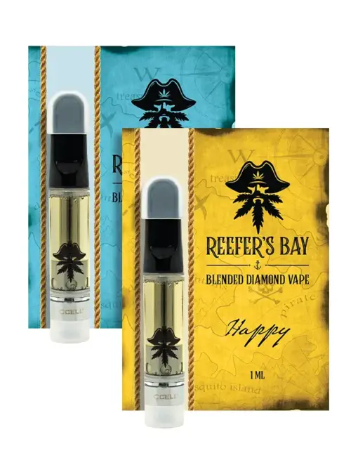 Blended Diamonds Vape Cartridges - Using a blend of 70% Δ8 distillate, 25% of a variety of cannabinoids (varies by blend), and 5% cannabis terpenes, these designer vape cartridges are packed with minor cannabinoids and give a more tailored effect than any cannabis strain ever could.