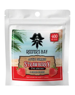 Delta 8 Gummies - 400mg - Delicious strawberry Delta 8 gummies with 25mg of Delta 8 per gummy. Available in a package of 16 gummies (total of 400mg per bag). Our Delta 8 gummies taste like regular gummies, and have zero hemp taste or after taste. They deliver a powerful head and body feel that will have you feeling amazing.