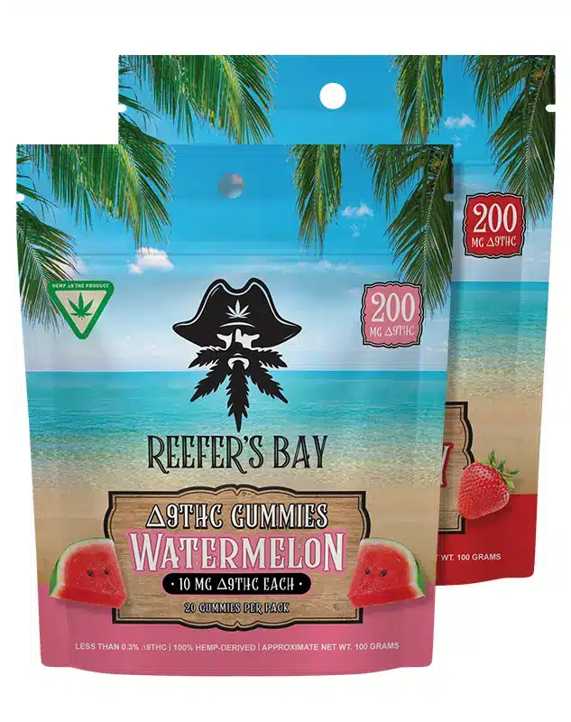 Delta 9 Gummies - 200mg - Delightful and delicious Delta 9 THC gummies have washed ashore, delivering a full body experience leaving you chill and wanting more. Fast-acting 10mg Delta 9 THC gummies Vegan and cruelty-free - no animal gelatin Derived from USA-grown hemp Farm Bill 2018 Compliant: contains <0.3% Delta 9 THC