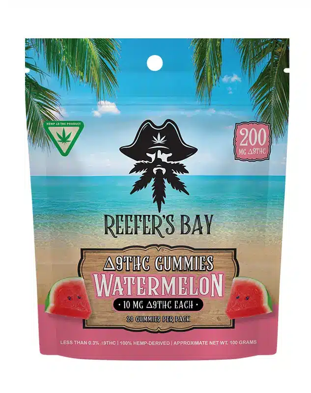 Delta 9 Gummies - 200mg - Delightful and delicious Delta 9 THC gummies have washed ashore, delivering a full body experience leaving you chill and wanting more.


 	Fast-acting 10mg Delta 9 THC gummies
 	Vegan and cruelty-free - no animal gelatin
 	Derived from USA-grown hemp
 	Farm Bill 2018 Compliant: contains <0.3% Delta 9 THC