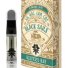 Bay Blend Vape Cartridge - Black Sails - 1ml - Black Sails delivers the ultimate relaxation with a euphoric boost.


 	Lab-tested by an accredited 3rd party Lab
 	No MCT, PG, VG, PEG, vitamin E, or other cutting agent
 	95% Delta 8 Dominant Blend: Delta 8, HHC, CBN, CBC + 5% terpenes
 	1ml ceramic core vape cartridge

