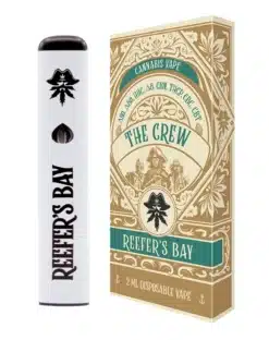 Bay Blend Disposable Vape - The Crew - 2ml - The Crew is a well balanced and nuanced hybrid designed for the cannabis connoisseur. It can take 20-30 minutes to feel its full effects but when it gets going, it's an incredibly good time.


 	Lab-tested by an accredited 3rd party Lab
 	No MCT, PG, VG, PEG, vitamin E, or other cutting agent
 	95% Delta 9o-Dominant Oil Blend: Delta 9o, Delta 8o, HHC, Delta 8, CBN, THCp, CBC, CBT + 5% terpenes
 	2ml disposable ceramic core vape
