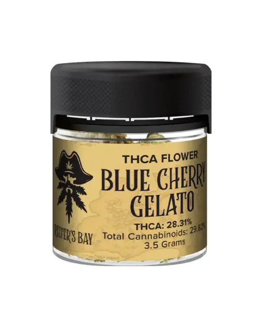 THCA Flower - Blue Cherry Gelato - Blue Cherry Gelato is an indica strain that offers a soothing and euphoric escape. Its unique blend of blueberry, fruity, citrus, and mint flavors is a treat for the senses.
Genetics: Blue Nerdz x Lemon Cherry Gelato
Strain: Indica
Effects: Soothing, Euphoric, Creative, Happy
Flavors: Blueberry, Fruity, Citrus, Mint
THCA Content: 28.31%