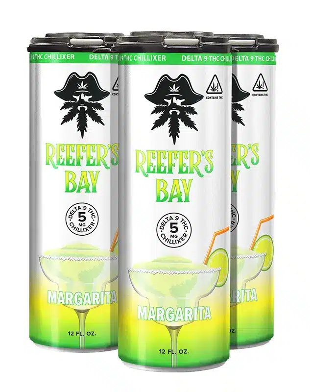 Delta 9 Seltzer 4-Pack - Margarita - Come chill at Reefer’s Bay with our brand new Delta 9 THC seltzers. With 5mg of Delta 9 and the authentic margarita flavor, you’ll wish you had a side of chips and salsa with this refreshing cannabis-infused beverage. So, what are you waiting for? Put your feet up and drink your way to Reefer’s Bay.