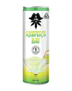 Delta 9 Seltzer 4-Pack - Margarita - Come chill at Reefer’s Bay with our brand new Delta 9 THC seltzers. With 5mg of Delta 9 and the authentic margarita flavor, you’ll wish you had a side of chips and salsa with this refreshing cannabis-infused beverage. So, what are you waiting for? Put your feet up and drink your way to Reefer’s Bay.