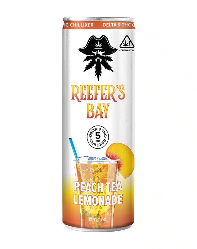 Delta 9 Seltzer 4-Pack - Peach Tea Lemonade - Reefer's Bay