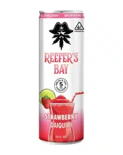 Delta 9 Seltzer 4-Pack - Strawberry Daquiri - Come chill at Reefer’s Bay with our brand new Delta 9 THC seltzers. With 5mg of Delta 9, a daiquiri is perfect for sitting by the pool or at your favorite friendly gathering. So, what are you waiting for? Put your feet up and drink your way to Reefer’s Bay.

