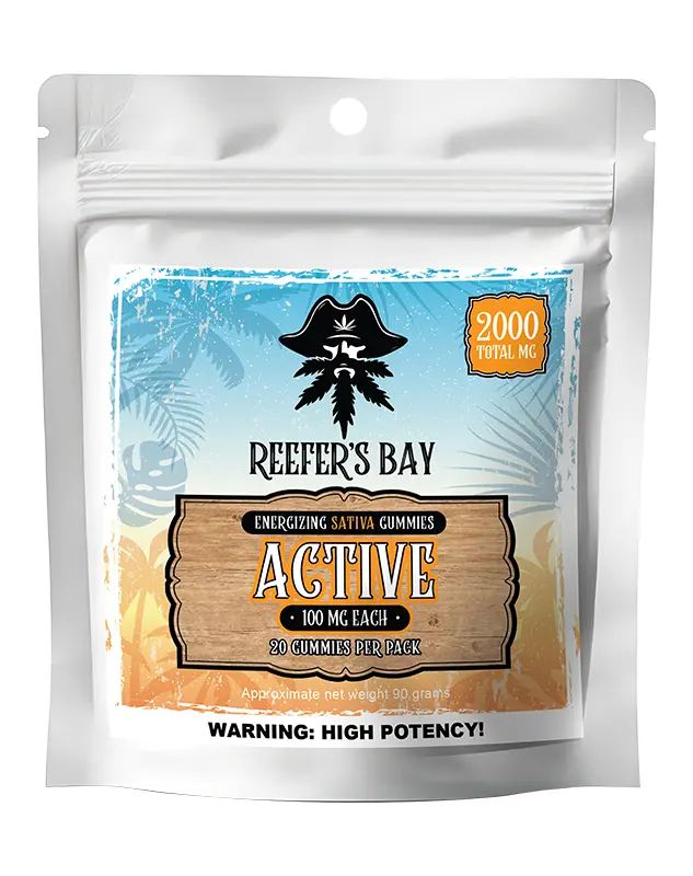 Reefer’s Bay Active THC Gummies – Energizing Sativa